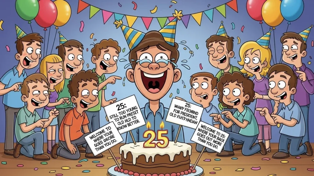 25th birthday jokes