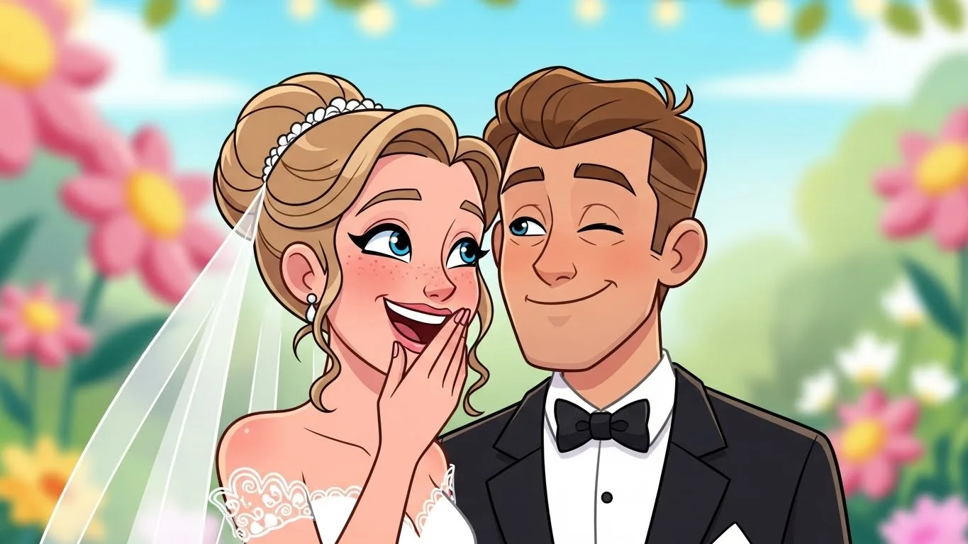 Bride & Groom Giggles