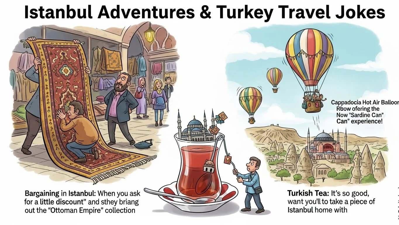 Istanbul Adventures & Turkey Travel Jokes