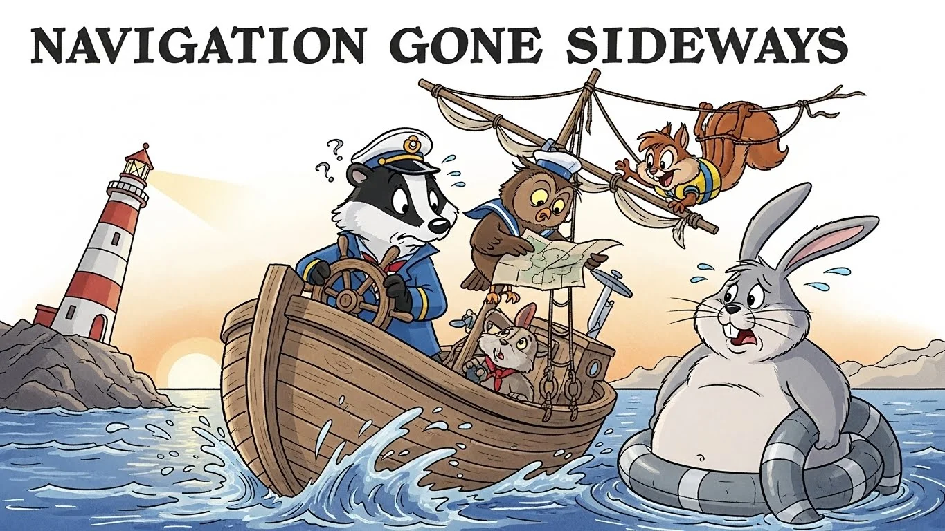 Navigation Gone Sideways