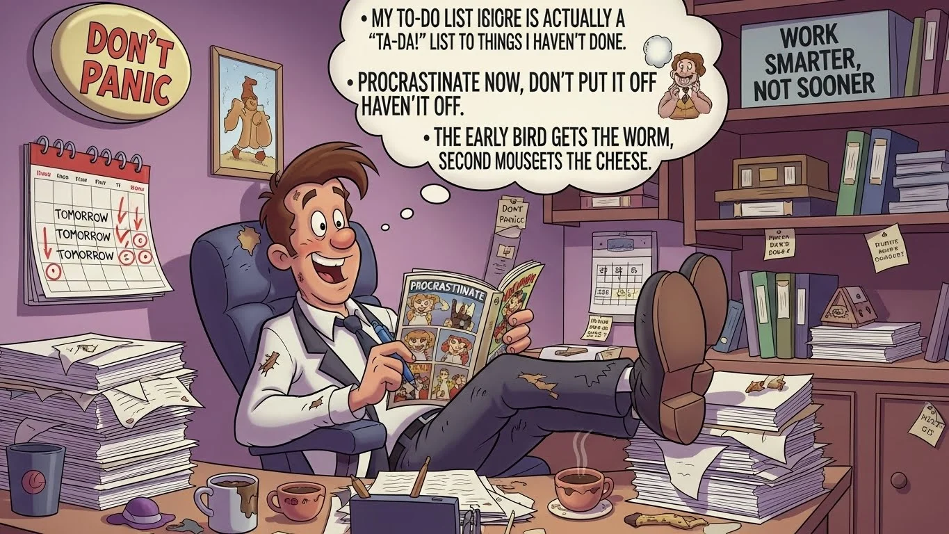 Professional Procrastinator Punchlines