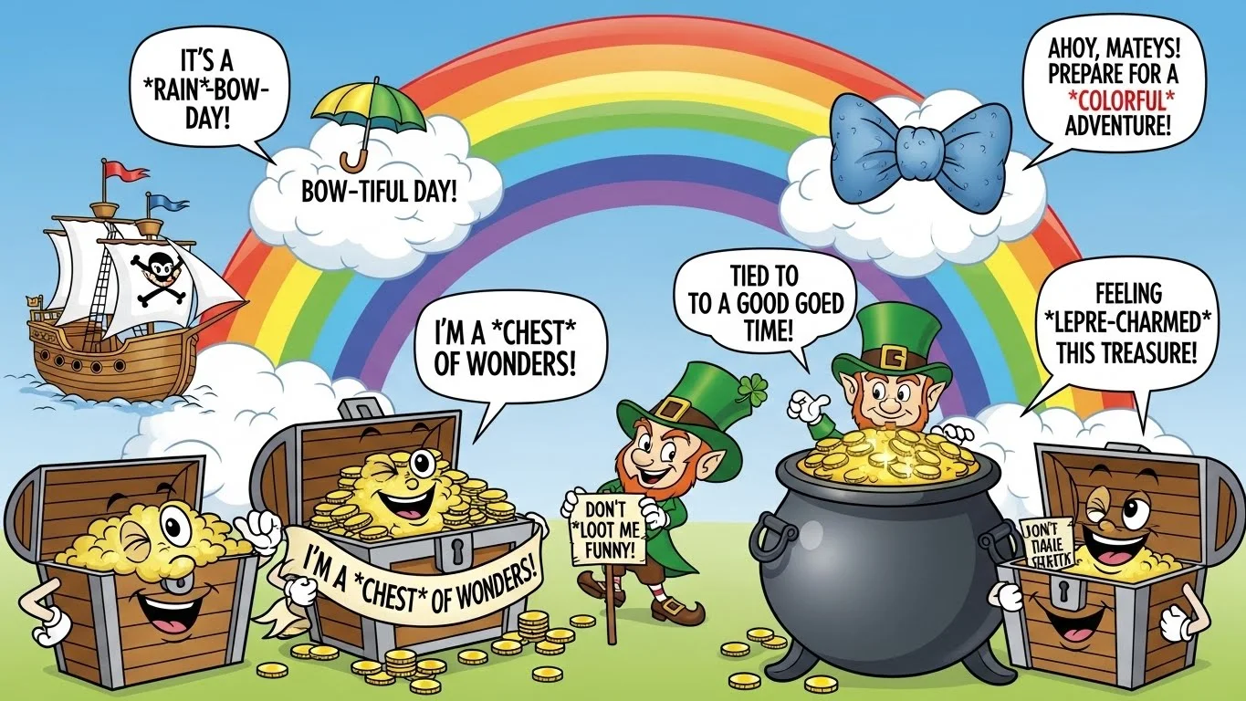 Rainbow & Treasure Puns