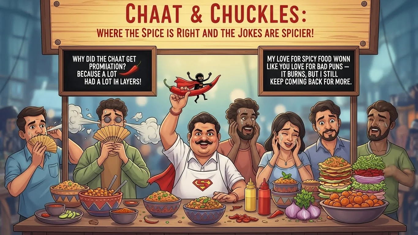 Spicy Food & Chaat Jokes