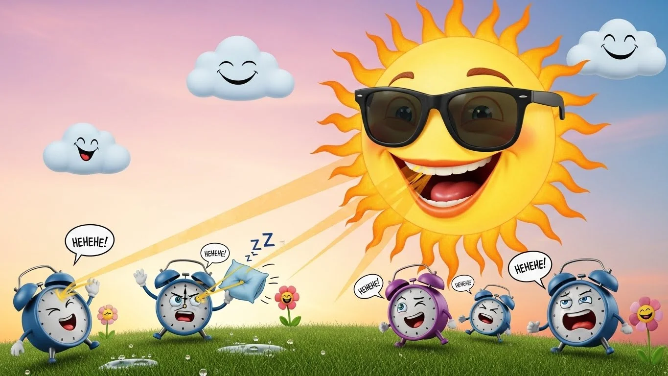 Sunrise smiles and early laughs