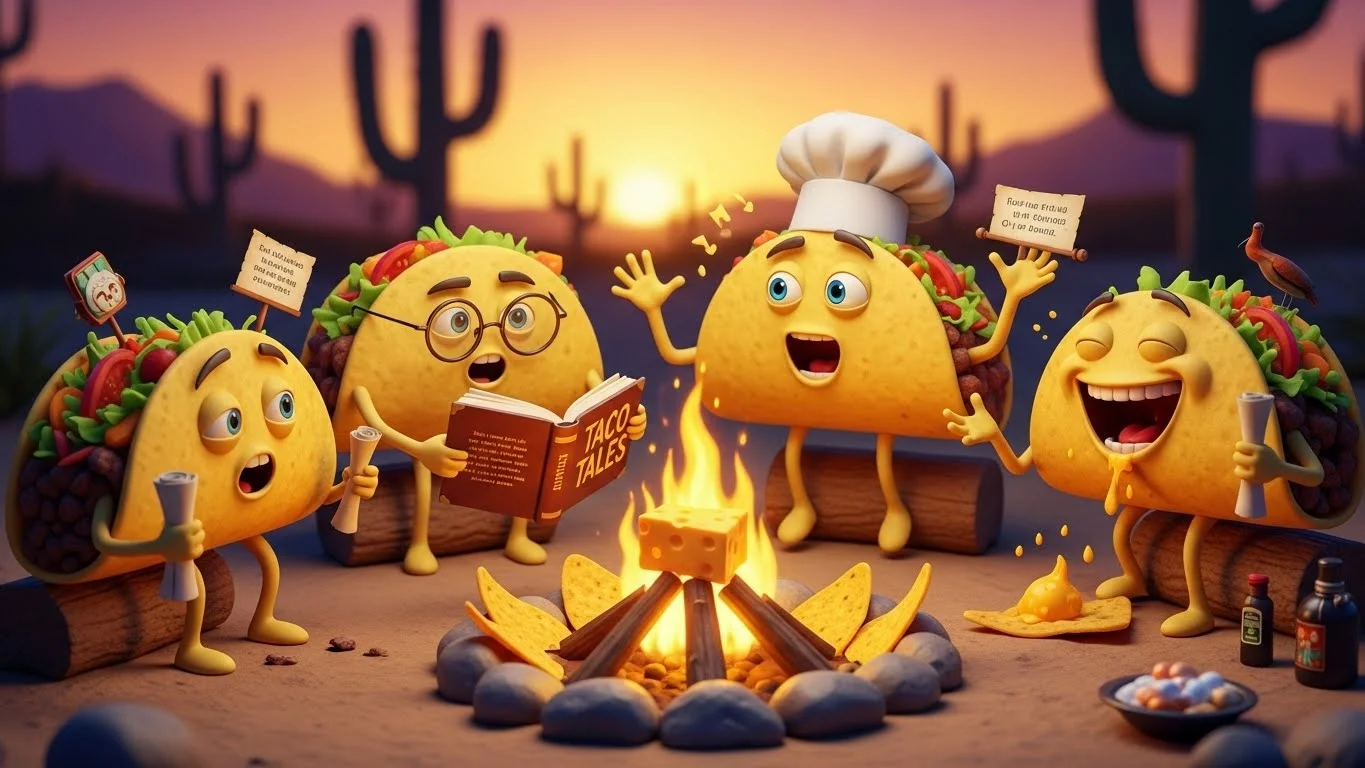 Taco talk and tasty tales