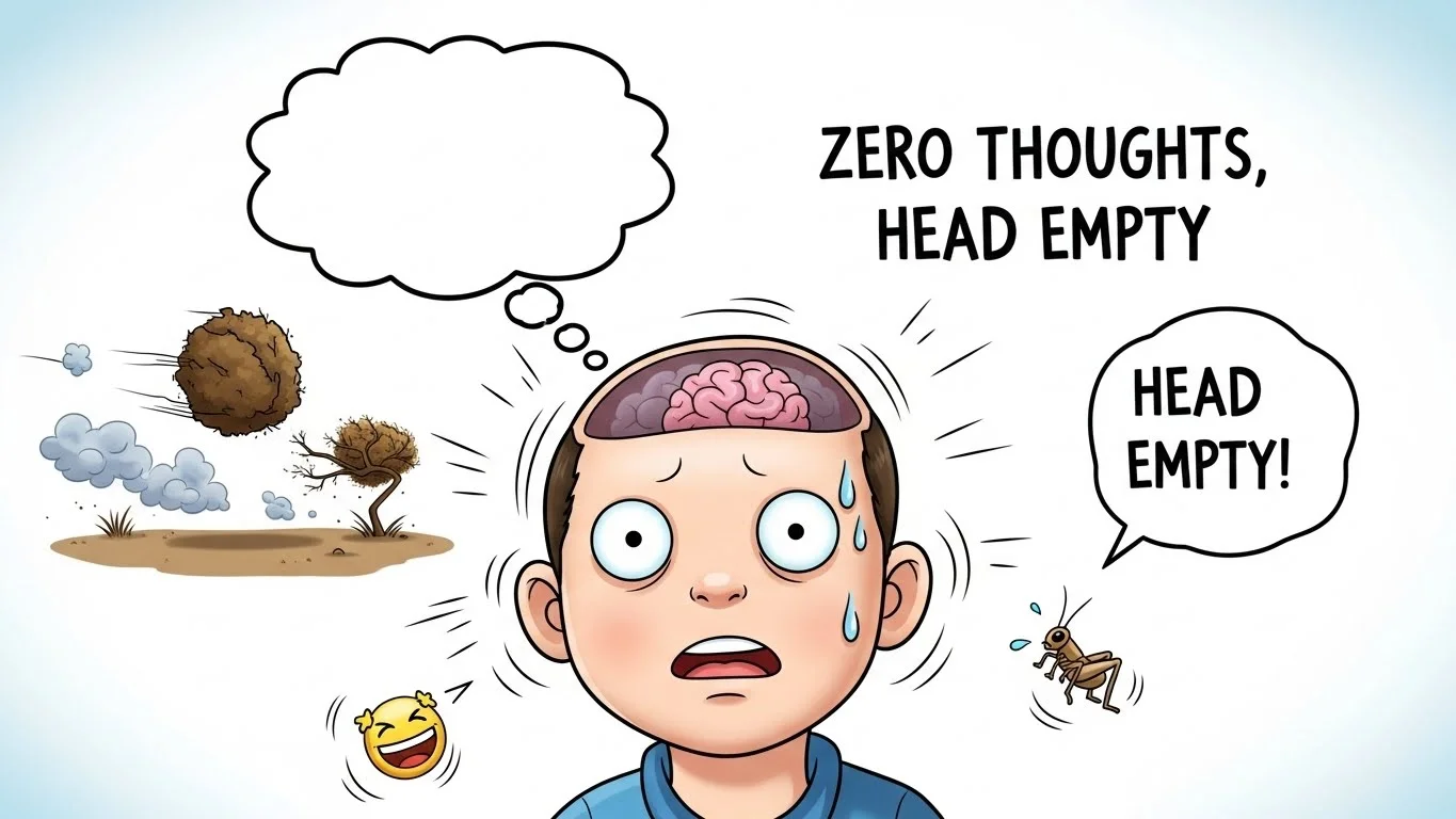 Zero Thoughts Head Empty Jokes