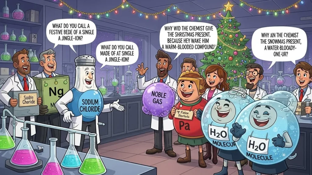 chemistry christmas jokes