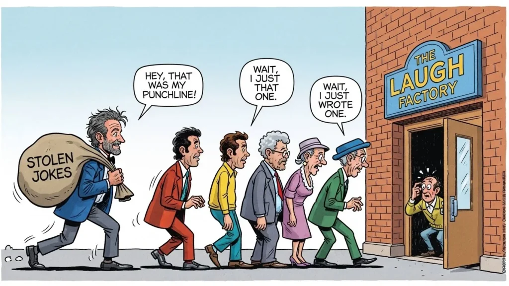 robin williams stole jokes