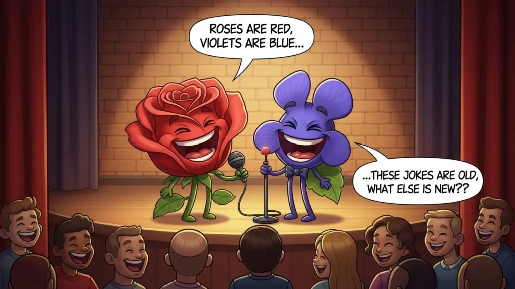 roses are red violets are blue jokes