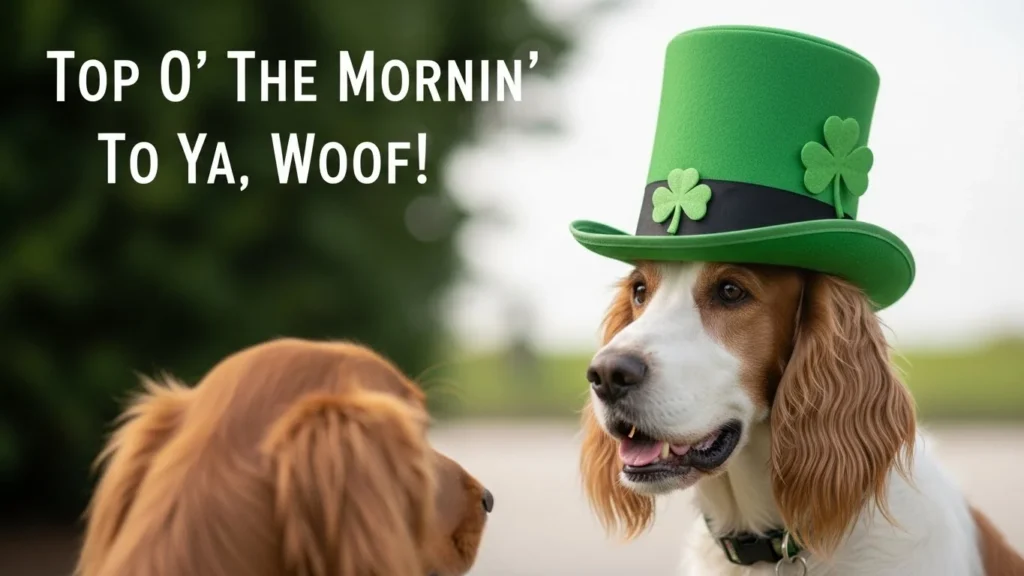 st patricks day dog puns