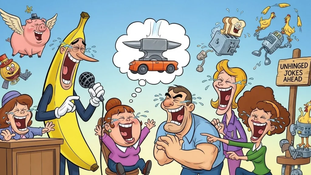 unhinged jokes