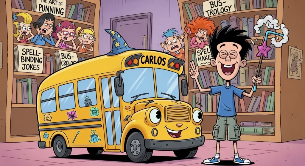 carlos magic school bus puns