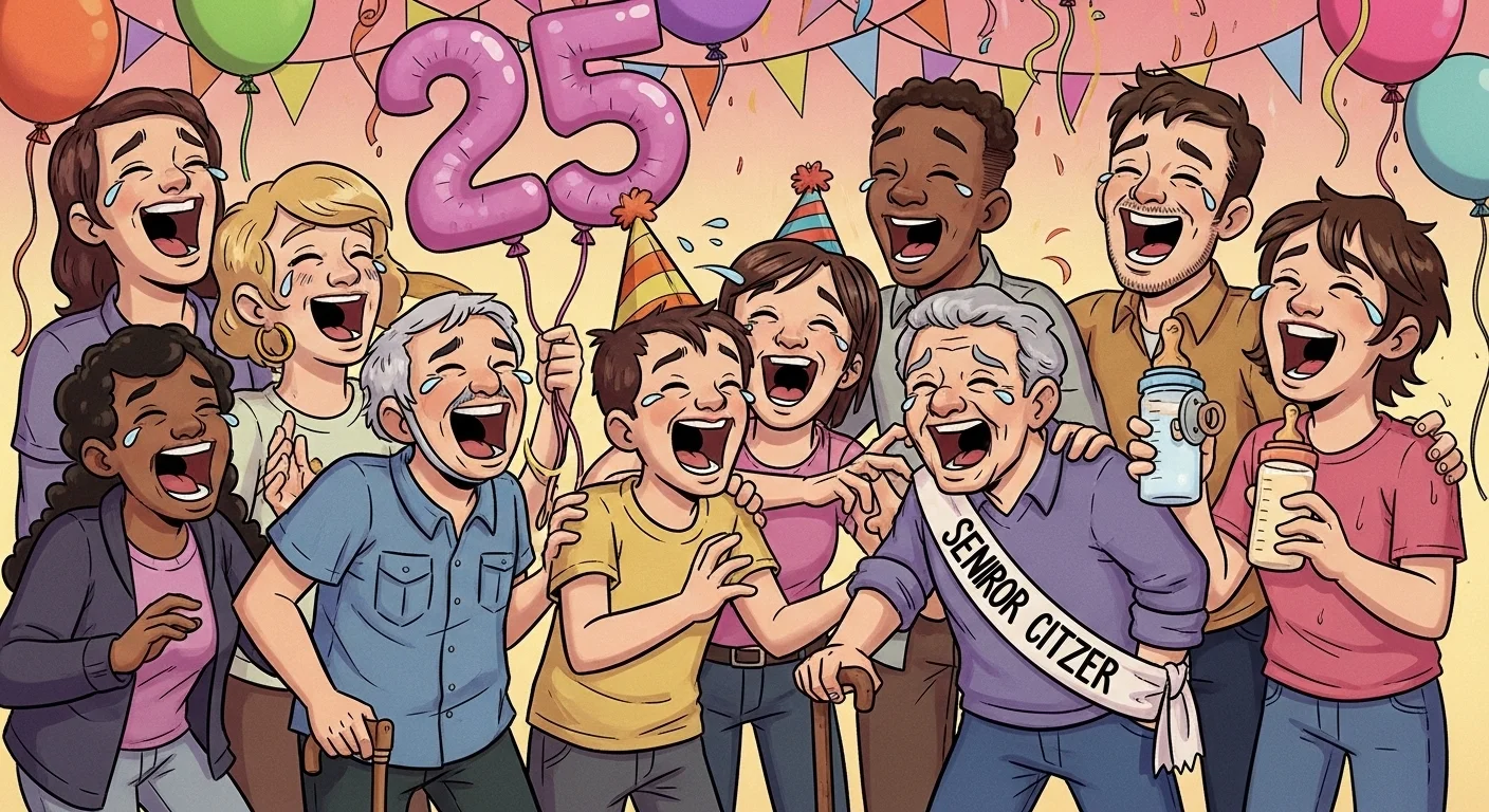 25th birthday jokes one liners