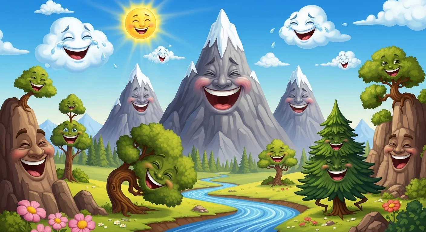 Mountains and nature mirth