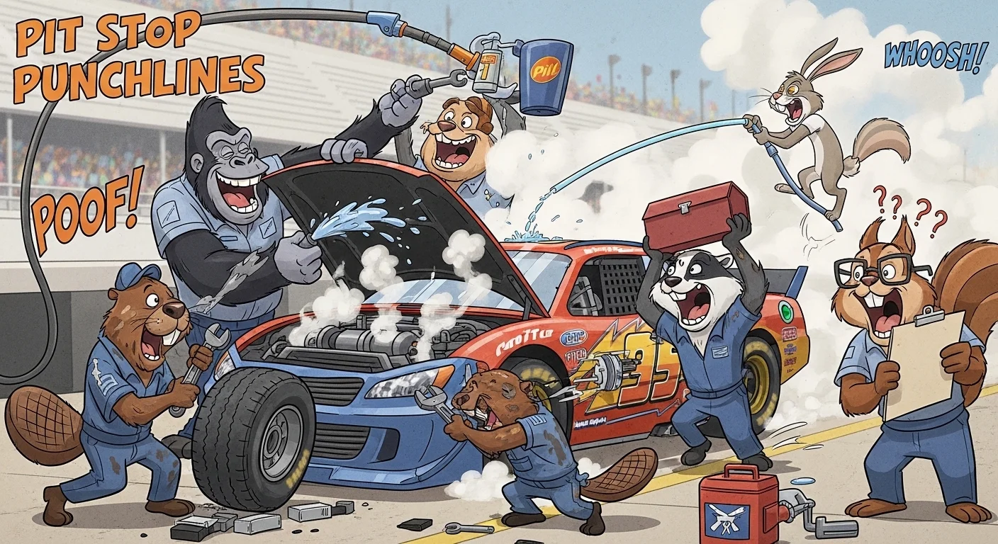 Pit Stop Punchlines