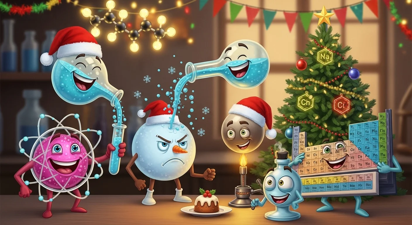 Chemistry Christmas jokes one liners