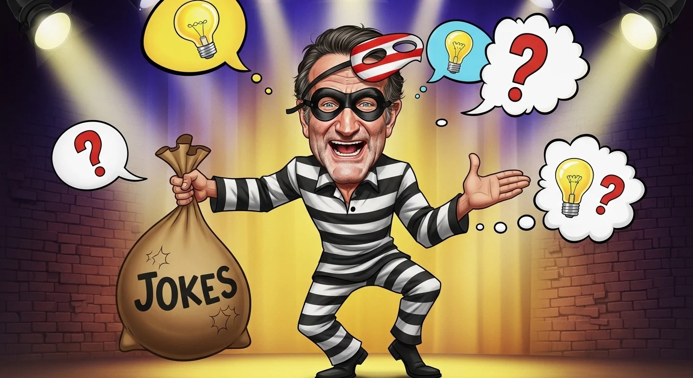 Did Robin Williams steal jokes