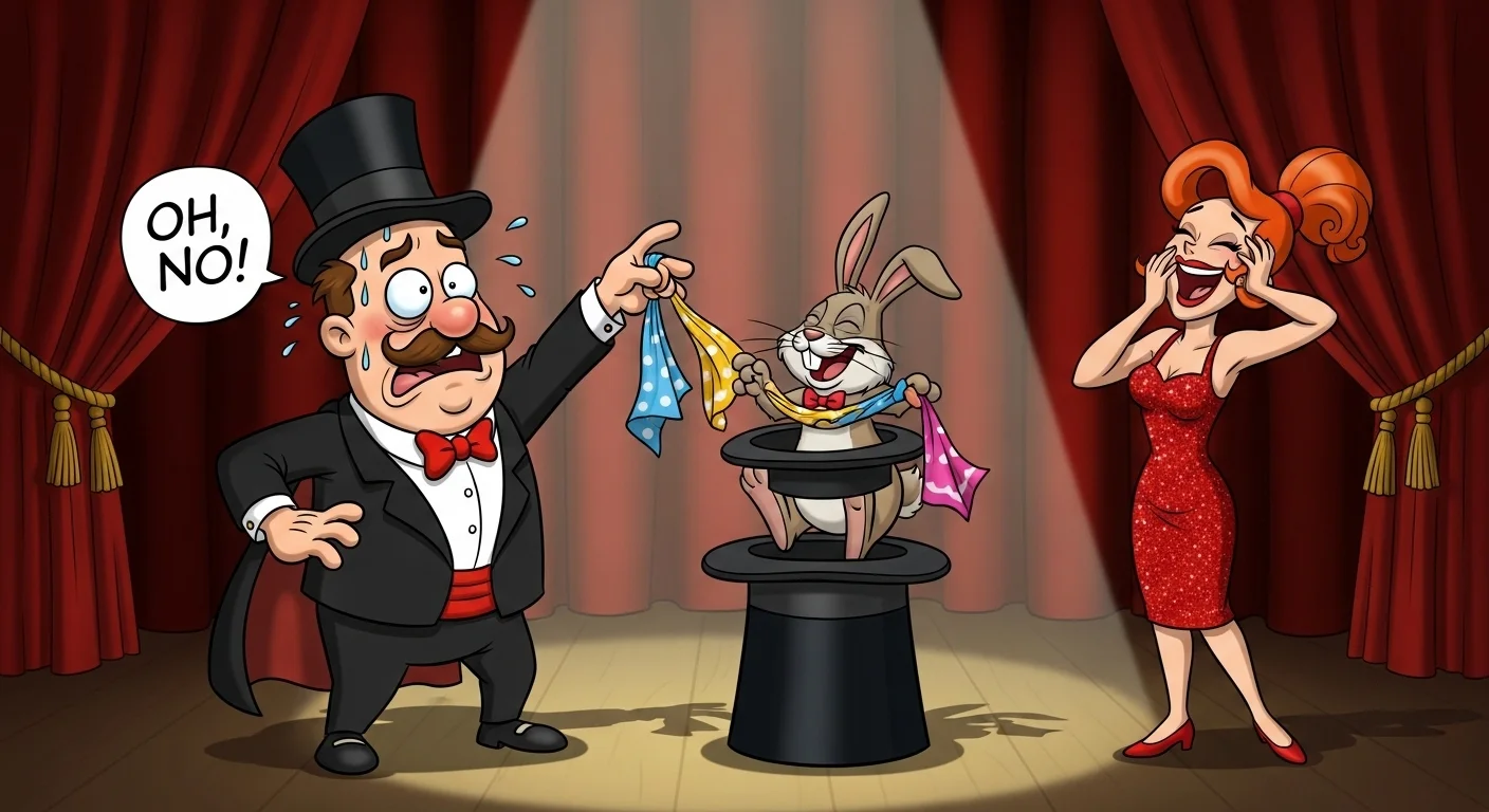 Magic trick jokes one liners