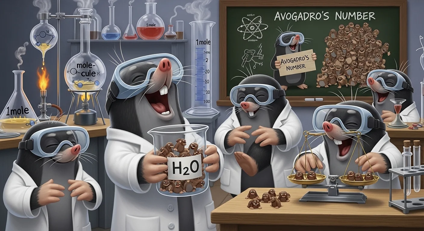 Mole puns chemistry