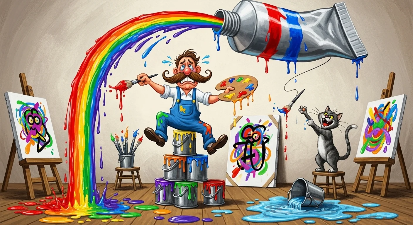 Painterly punchlines