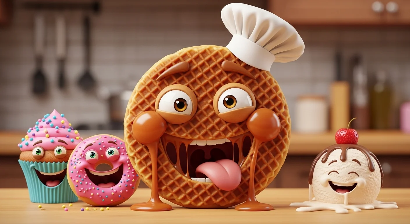 Stroopwafel Sweetness and Dessert Humor