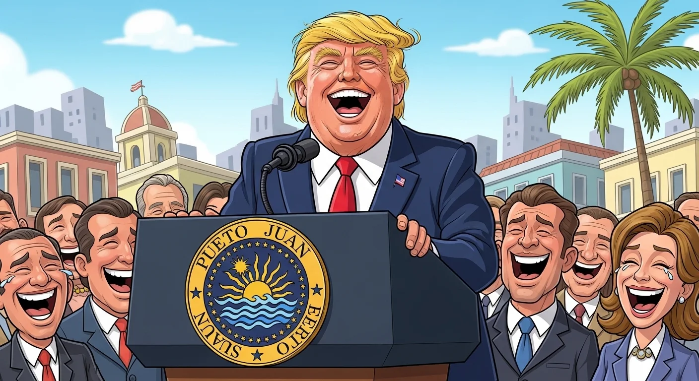 Trump Puerto Rico Light Political Jokes 