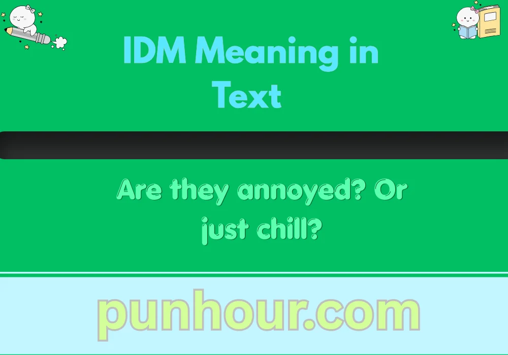 IDM Meaning in Text