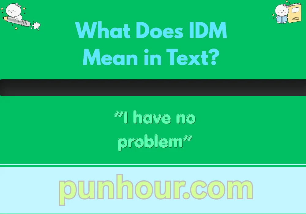 What Does IDM Mean in Text?